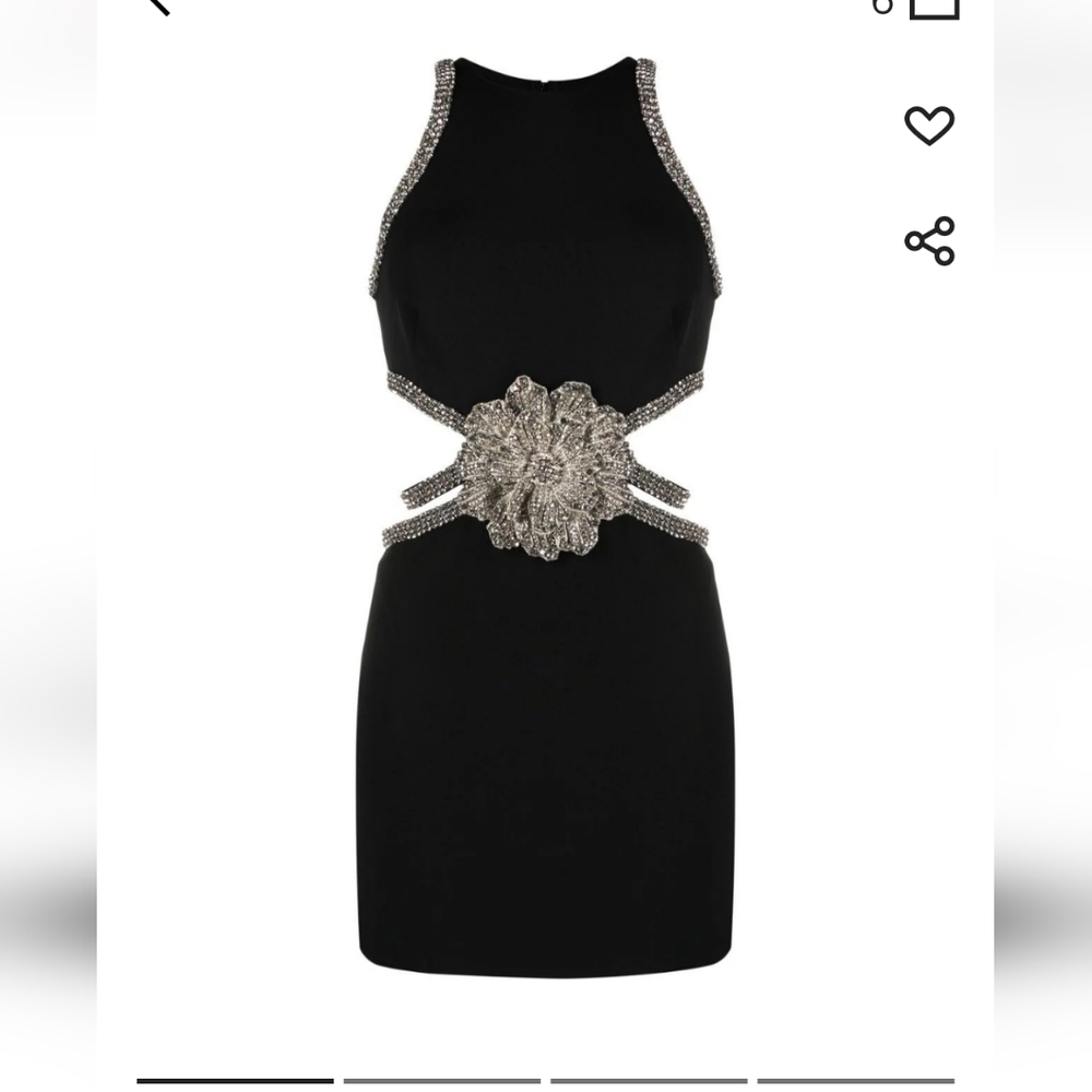 Amazing dress beautiful crystal flower worn once